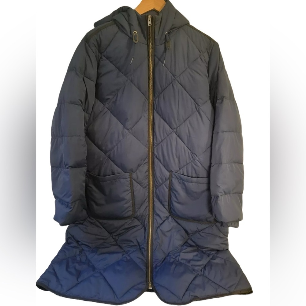Lands End Women's Large Quilted Primaloft Trench Coat Vietnam Excellent
